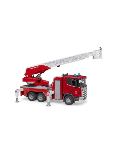 BR03591,Bruder camion de pompieri Scania Super 560R cu scara pompa de apa si sirena