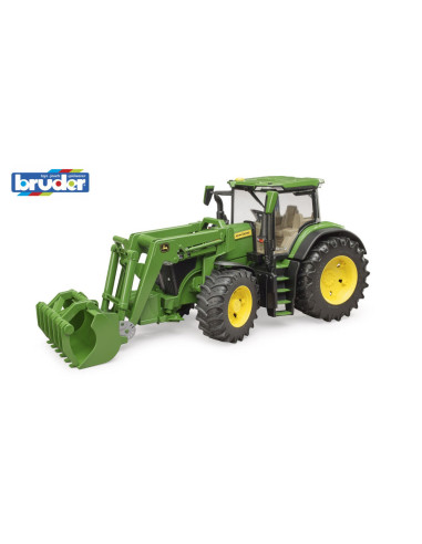 BR03151,Bruder tractor John Deere 7R 350 cu incarcator frontal