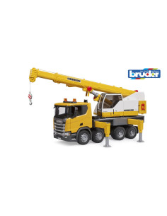BR03571,Bruder camion cu macara Scania Super 560R Liebherr cu lumini si sunete 2