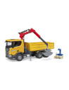 BR03551,Bruder camion de constructii Scania Super 560R cu macara si 2 paleti