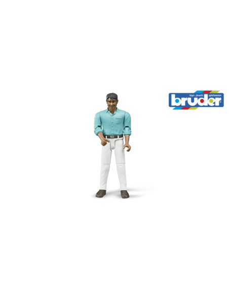 BR60003,Bruder figurina barbat cu pantaloni albi