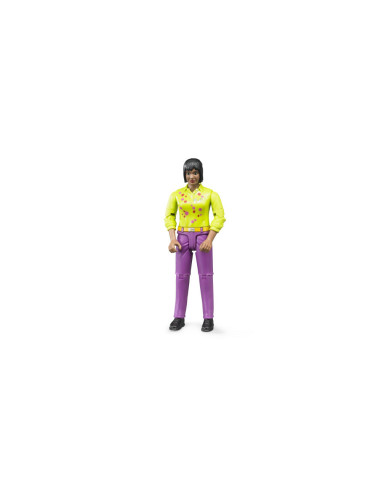 BR60403,Bruder figurina femeie cu pantaloni violet