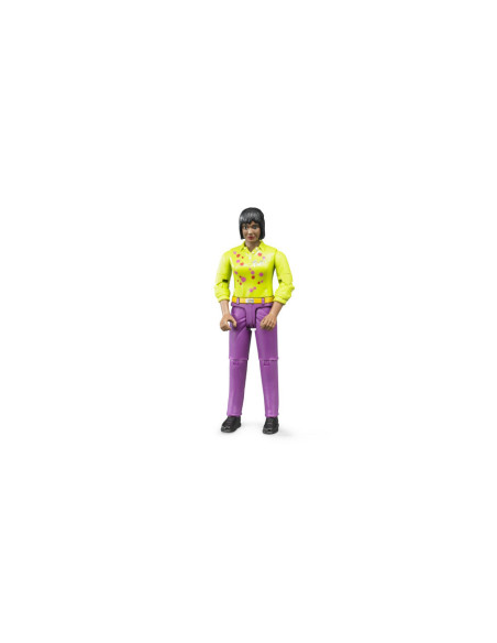 BR60403,Bruder figurina femeie cu pantaloni violet