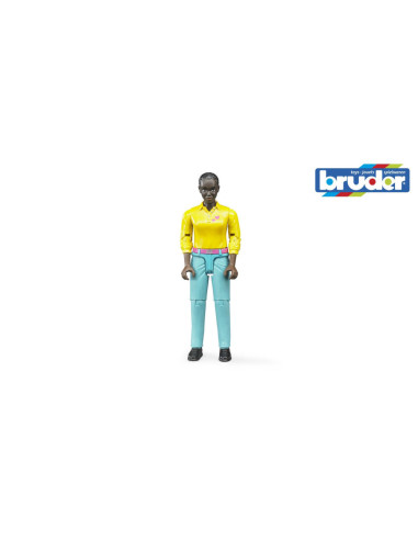BR60404,Bruder figurina femeie cu pantaloni turcoaz