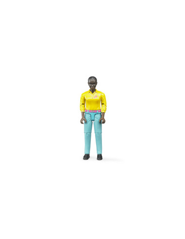 BR60404,Bruder figurina femeie cu pantaloni turcoaz