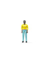 BR60404,Bruder figurina femeie cu pantaloni turcoaz