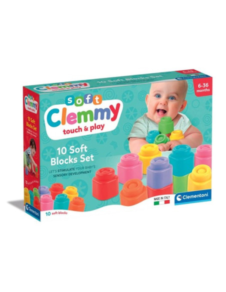 CL17988,Clementoni - Soft Clemmy set 10 cuburi