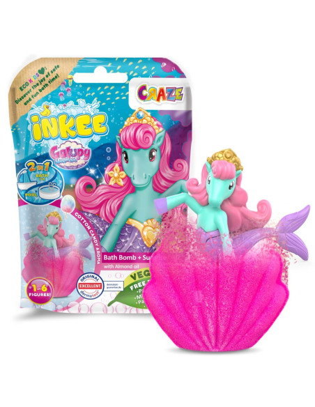 CRZ39854,Craze - Bila de baie cu surpriza sirena Galupy