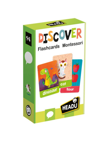 HE54327,Headu - Montessori cartonase sa invatam cuvinte in engleza