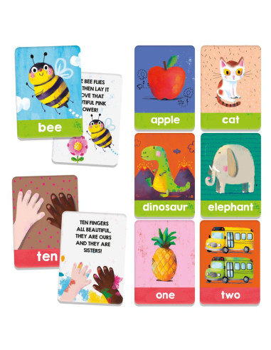 HE54327,Headu - Montessori cartonase sa invatam cuvinte in engleza