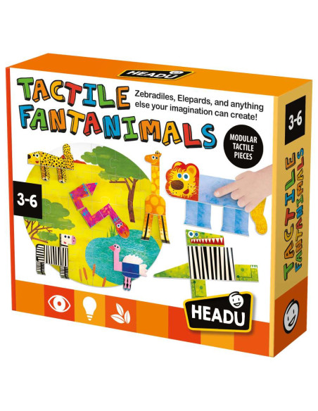 HE57847,Headu - Cartonase tactile cu animale