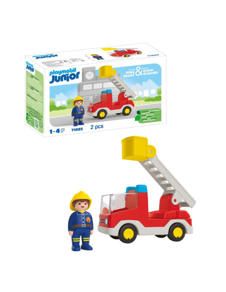 PM71683,Playmobil Junior - Camion cu pompier