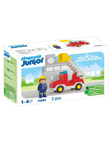 PM71683,Playmobil Junior - Camion cu pompier