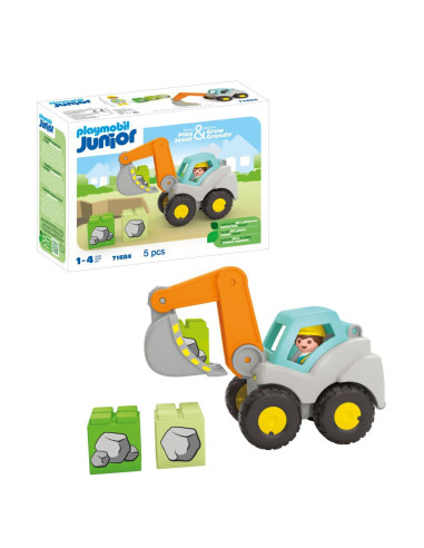 PM71684,Playmobil Junior - Excavator cu brat mobil