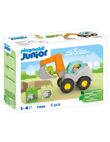PM71684,Playmobil Junior - Excavator cu brat mobil