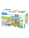PM71686,Playmobil Junior - Camion cu garaj de sortare