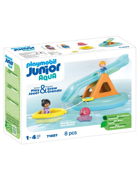 PM71687,Playmobil Junior Aqua - Balansoar de apa si barcuta