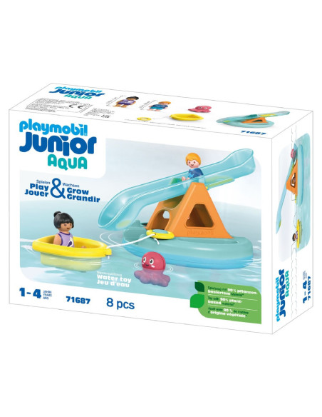 PM71687,Playmobil Junior Aqua - Balansoar de apa si barcuta