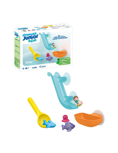 PM71689,Playmobil Junior Aqua - Tobogan de apa si animalute