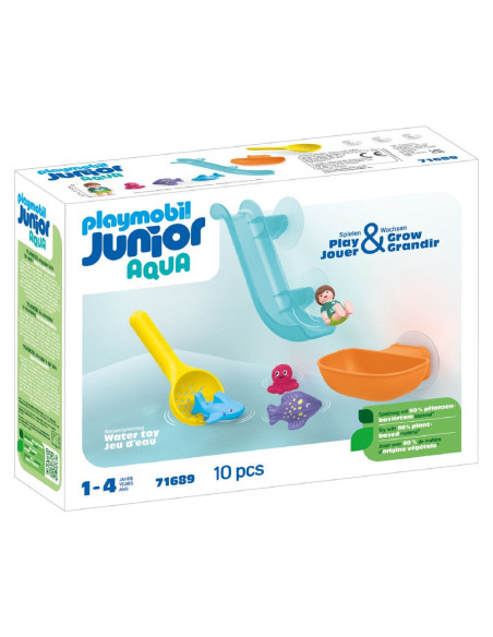 PM71689,Playmobil Junior Aqua - Tobogan de apa si animalute