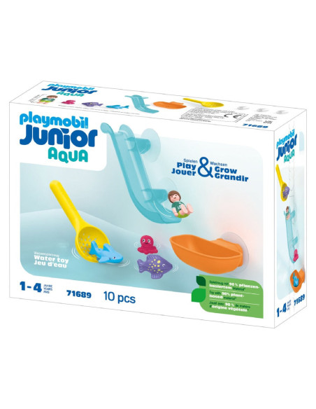 PM71689,Playmobil Junior Aqua - Tobogan de apa si animalute