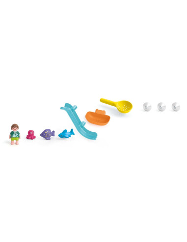 PM71689,Playmobil Junior Aqua - Tobogan de apa si animalute