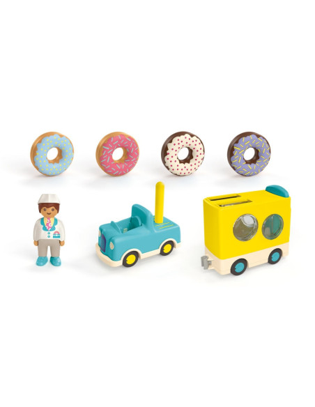 PM71702,Playmobil Junior - Camion de stivuit si sortat cu gogosi