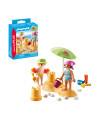 PM71581,Playmobil - Figurine copii cu castel de nisip