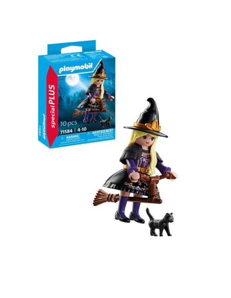 PM71584,Playmobil - Figurina vrajitoare cu pisica