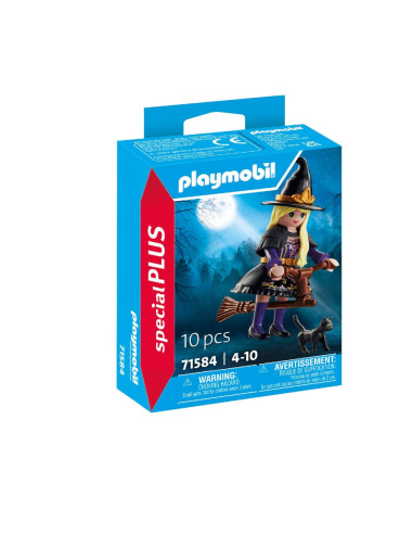 PM71584,Playmobil - Figurina vrajitoare cu pisica