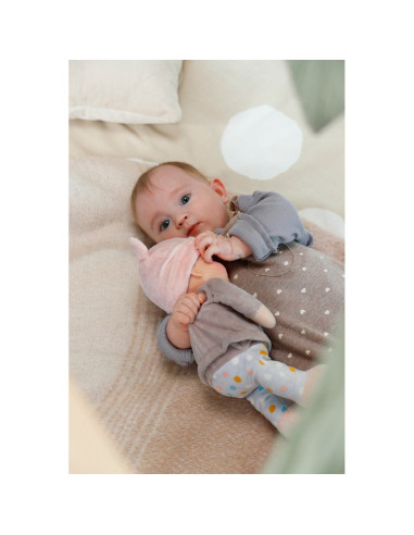 ZF710715,Zapf - Baby Annabell Bebelus cu caciulita mov 30 cm