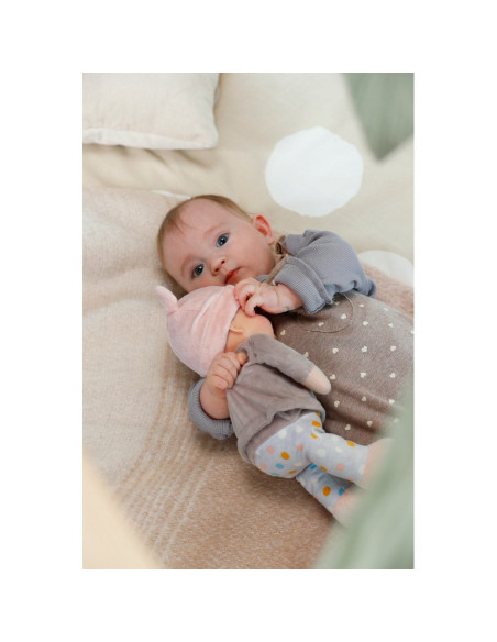 ZF710715,Zapf - Baby Annabell Bebelus cu caciulita mov 30 cm