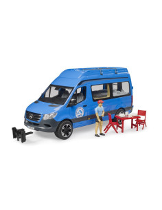 BR02684,Bruder Sprinter Camping Mercedes Benz cu sofer si accesorii