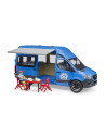 BR02684,Bruder Sprinter Camping Mercedes Benz cu sofer si accesorii