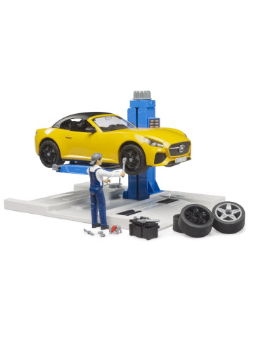 BR62112,Bruder Service auto cu decapotabila sport