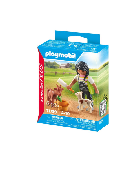 PM71759,Playmobil - Figurina femeie cu capre