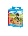 PM71759,Playmobil - Figurina femeie cu capre