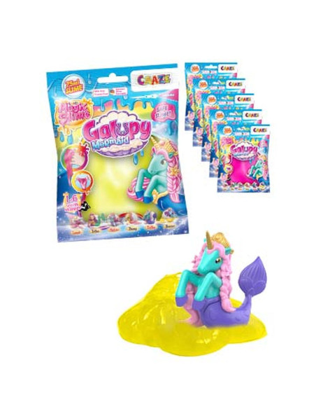 CRZ46616,Craze - Slime magic diverse culori in punguta 75ml cu surpriza figurina sirena