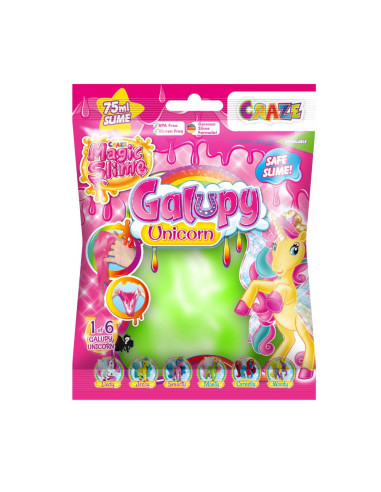CRZ46340,Craze - Slime magic diverse culori in punguta 75ml cu surpriza figurina unicorn