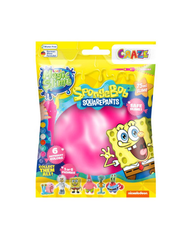 CRZ52754,Craze - Slime magic diverse culori in punguta 75ml cu surpriza figurina SpongeBob