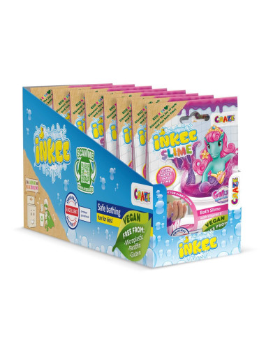 CRZ49655,Craze - Slime de baie sirena Galupy cu vitamina E si culoare schimbatoare de la roz la mov