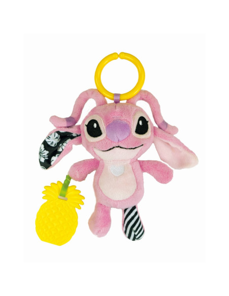CL17937,Clementoni - Jucarie senzoriala plus Disney Stitch Angel cu zornaitoare pentru dezvoltarea simturilor