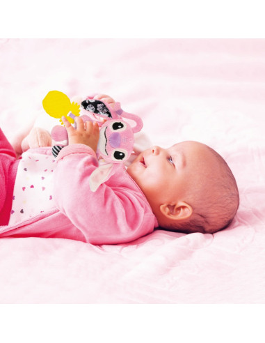 CL17937,Clementoni - Jucarie senzoriala plus Disney Stitch Angel cu zornaitoare pentru dezvoltarea simturilor