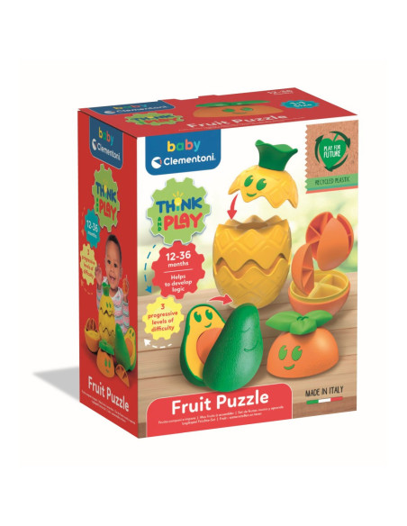 CL17512,Clementoni - Joc educativ de logica fructe colorate din plastic reciclat