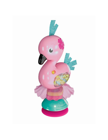 CL17492,Clementoni - Zornaitoare interactiva flamingo cu melodii ce contribuie la dezvoltarea multisenzoriala