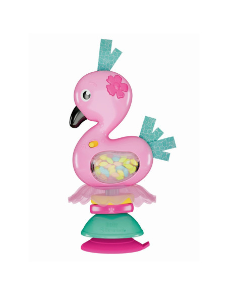 CL17492,Clementoni - Zornaitoare interactiva flamingo cu melodii ce contribuie la dezvoltarea multisenzoriala