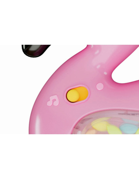 CL17492,Clementoni - Zornaitoare interactiva flamingo cu melodii ce contribuie la dezvoltarea multisenzoriala