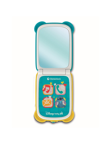CL17519,Clementoni - Telefon flip Stitch care dezvolta abilitatile motorii fine si simtul tactil