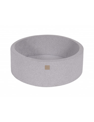 Piscina uscata cu 200 de bile 7 cm MeowBaby®, alb, gri si mint