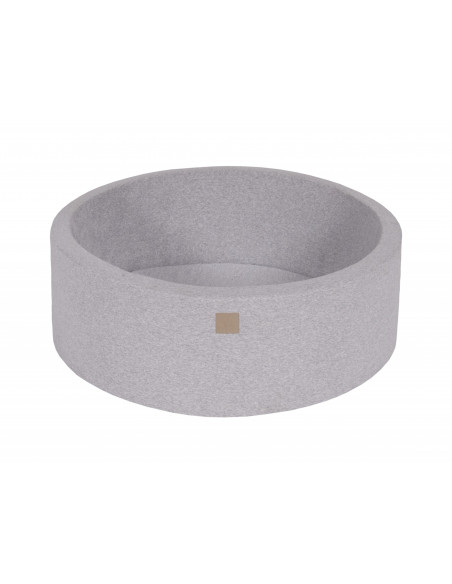 Piscina uscata cu 200 de bile 7 cm MeowBaby®, alb, gri si mint